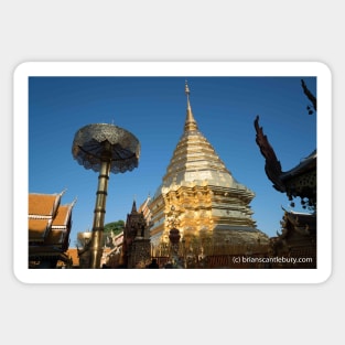 Pagoda in Chiang Mai Thailand. Sticker